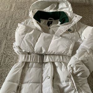 Size  large puffer green bay packer jacket